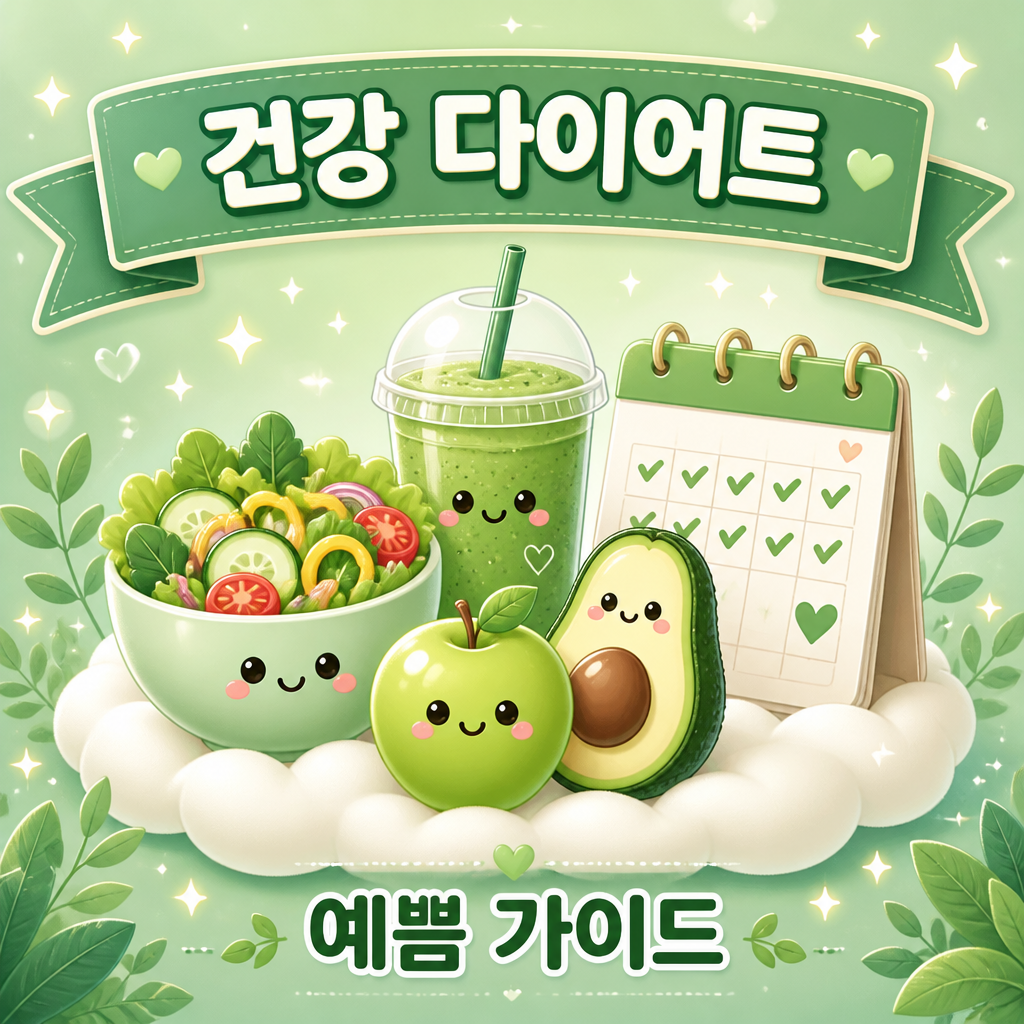 건강한다이어트 실패 원인과 핵심 전략 안내 일러스트