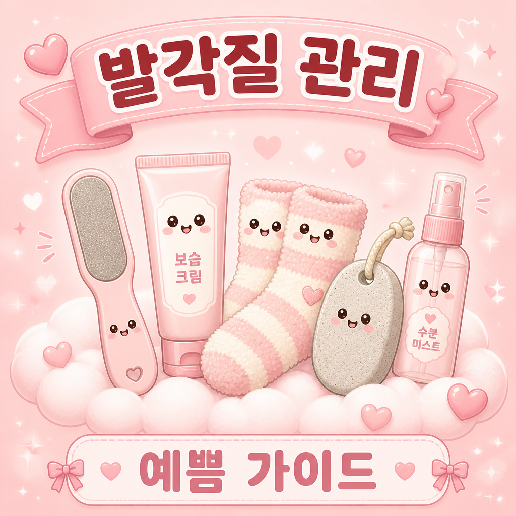 발각질제거 원인과 단계별 방법 안내 일러스트