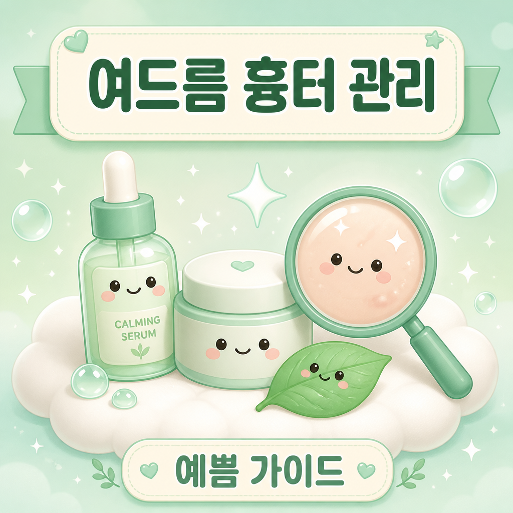 여드름흉터 유형별 치료 방법과 비용 안내 일러스트