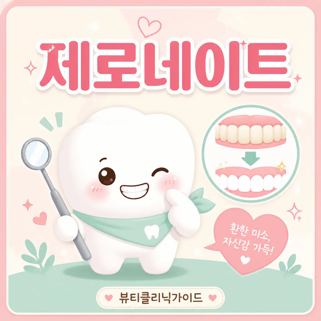 제로네이트 시술과 라미네이트 비교 안내 일러스트