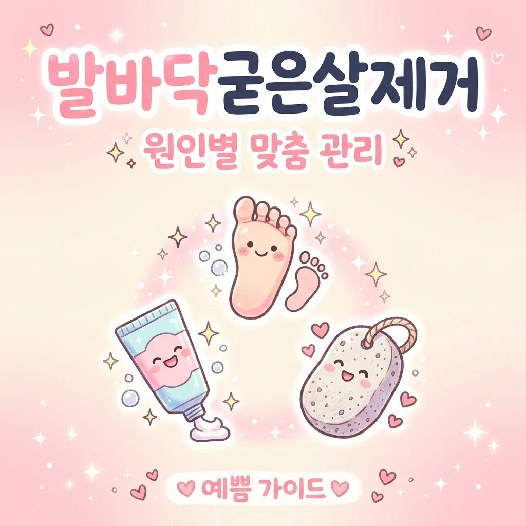 발바닥굳은살제거 핵심 정리 카와이 인포그래픽