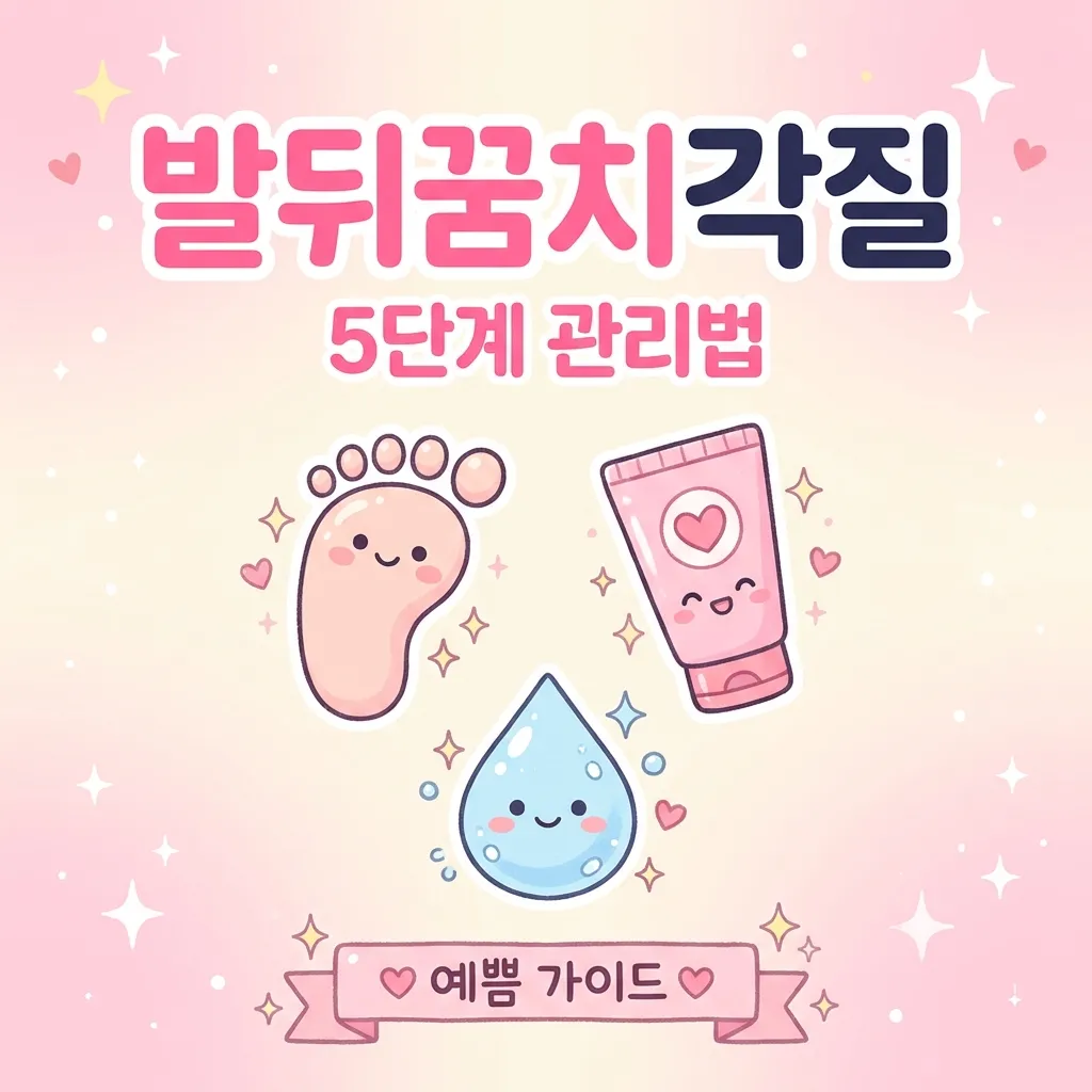 발뒤꿈치각질 5단계 관리법 카와이 인포그래픽