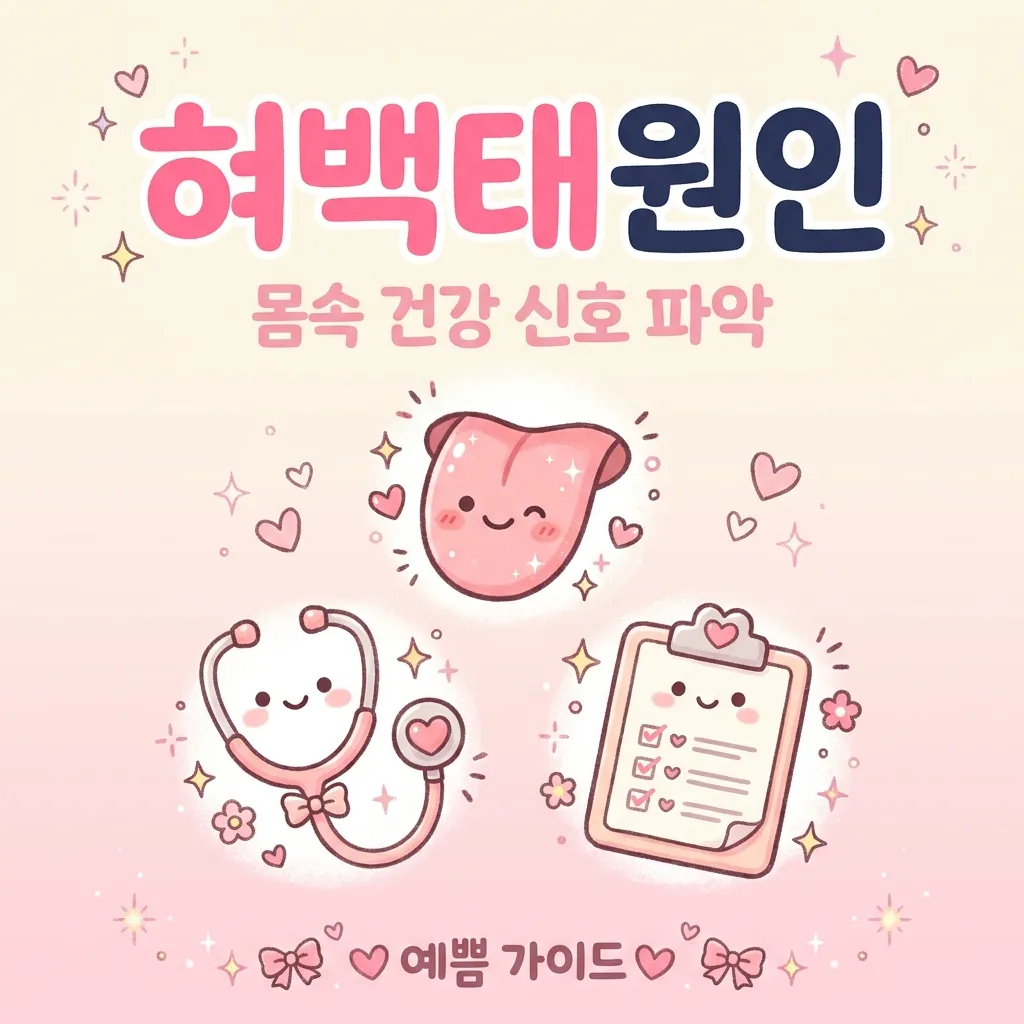 혀백태원인 핵심 정리 카와이 인포그래픽