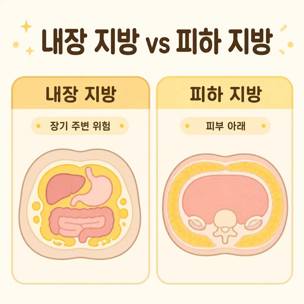 내장 지방과 피하 지방의 차이